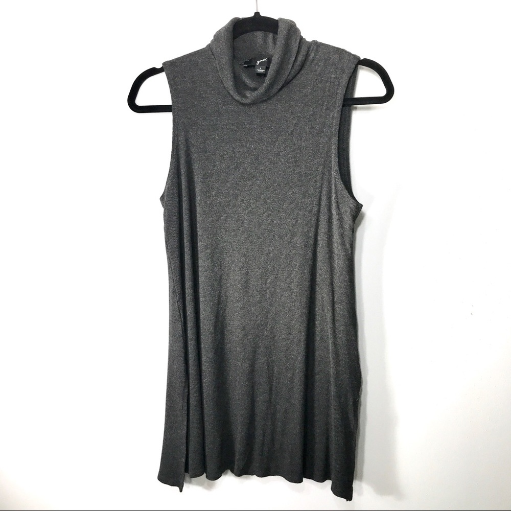 GNW Turtleneck Sweater Tunic Sz L Grey